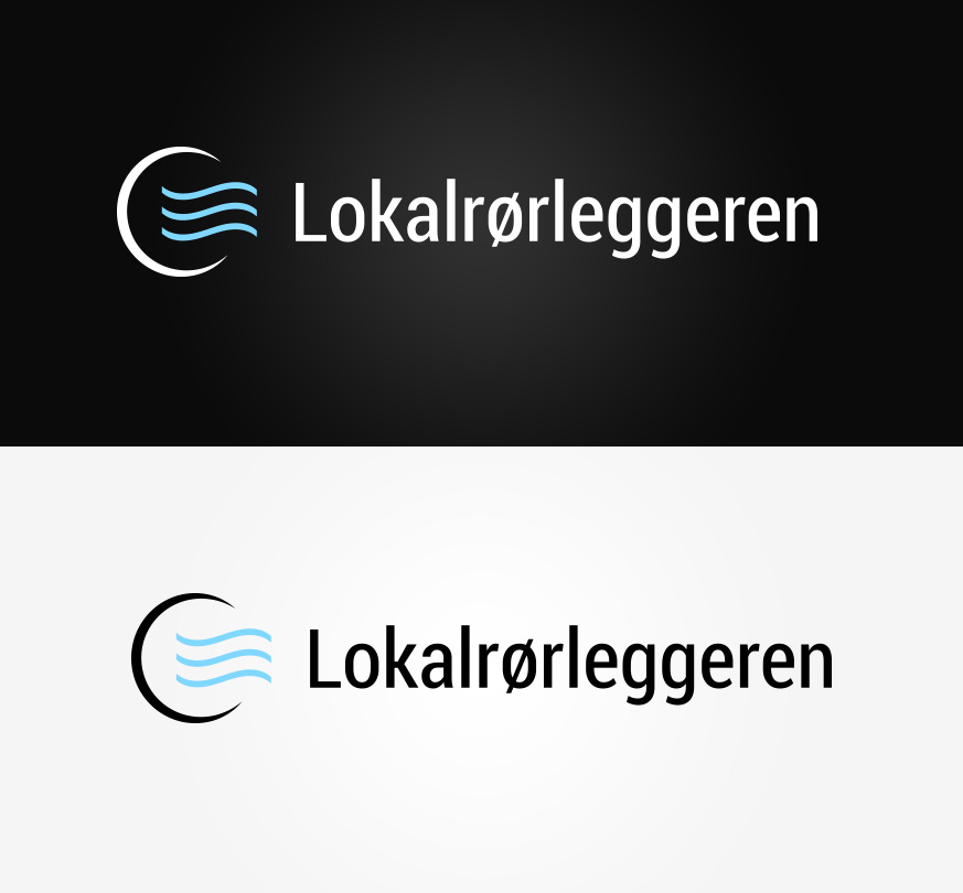 Horizontal logo with color on dark background and on light background