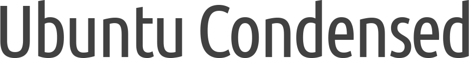Ubuntu Condensed font